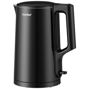 Chaleira Elétrica Dupla COMFEE 17L em Aço Inox 100% 1500W - Fervura Rápida Desligamento Automático - Design Dupla Camada