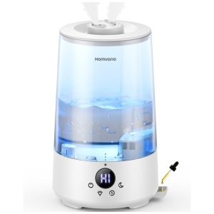 Umidificador de Ar Homvana 36 Litros de Névoa Fria para Ambientes Amplos Preenchimento Rápido em 34 Horas Difusor de Óleos Essenciais