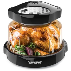 Panela Forno Infravermelho Elétrico com Temperaturas Ajustáveis 100 Predefinições e 50 Memória 110V 1500W Nuwave Preto