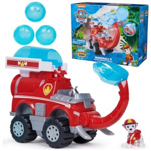 Caminhão de Bombeiros Marshall Elephant com Lançador de Projéteis e Boneco de Ação para Crianças Acima de 3 Anos Patrulha Canina