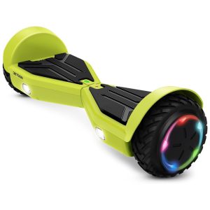 Hoverboard com Luz LED Velocidade de 11 km/h e Alcance até 11 km para Adolescentes 110V Jetson JAERO-ELC Amarelo