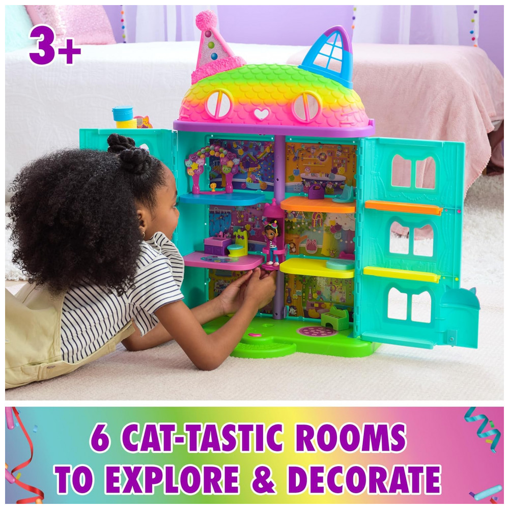 Casa de Bonecas Gabbys Dollhouse, Playset de Varanda Cakeys Fruit Smoothie, 8 peças com Figuras de Brinquedo, Acessórios de Casa de Bonecas - Imagem 3