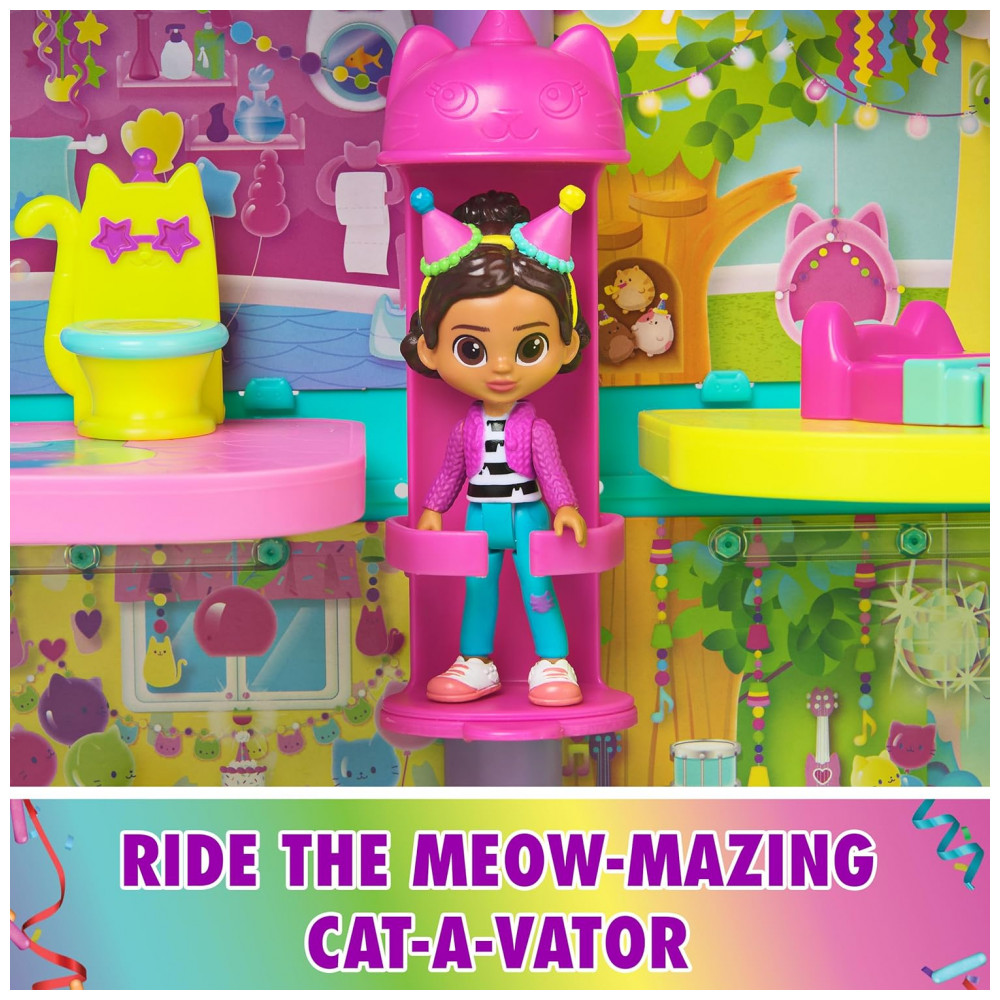 Casa de Bonecas Gabbys Dollhouse, Playset de Varanda Cakeys Fruit Smoothie, 8 peças com Figuras de Brinquedo, Acessórios de Casa de Bonecas - Imagem 8