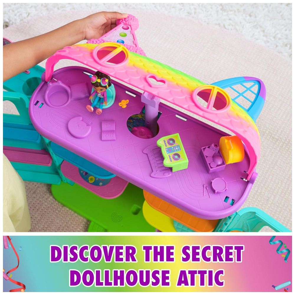 Casa de Bonecas Gabbys Dollhouse, Playset de Varanda Cakeys Fruit Smoothie, 8 peças com Figuras de Brinquedo, Acessórios de Casa de Bonecas - Imagem 9