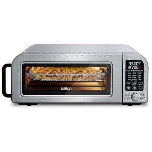 Forno de Pizza Profissional 179L com Temperatura Ultra Alta e 6 Configurações 110V 1800W Salton Prata