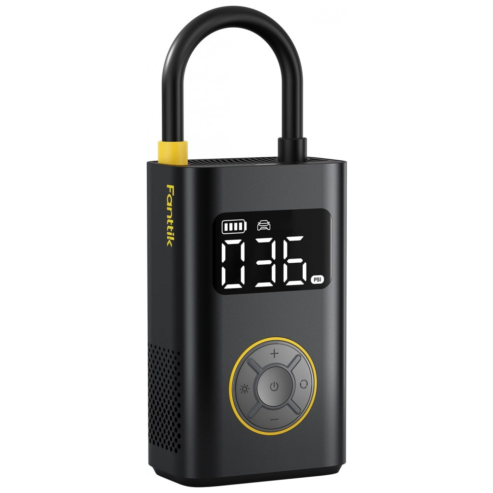 Inflador de Pneus Portátil Fanttik X9 Pro para Carros Compactos, Encha Rápido em 1 Minuto com Bomba Elétrica e Medidor Digital de Pressão, Compressor