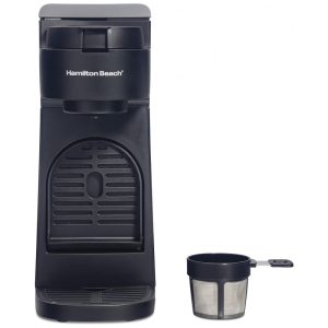Cafeteira Elétrica para Café Moído Dose Única 400 mL 110V 1300W Hamilton Beach 47620 Preta