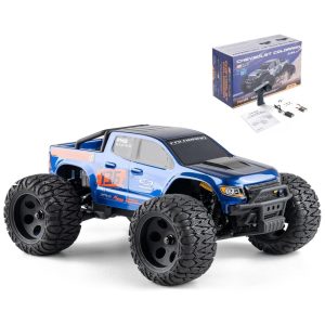 Carrinho de Controle Remoto Off Road com Bateria de 900mAH BEEZRC 4X4 FMT24 RTR Azul