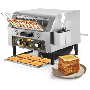 Torradeira Comercial DynaLiving 450 Fatias por Hora para Restaurante Torradeira de Esteira Comercial em Aço Inoxidável Resistente para Restaurante 1