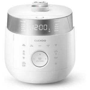 Panela de Arroz CUCKOO CRP-LHTR0609FW 6 Xícaras (Cru) 12 Xícaras (Cozido) Aquecimento por Indução 16 Modos Voz Auto-Limpeza Tigela Antiaderente
