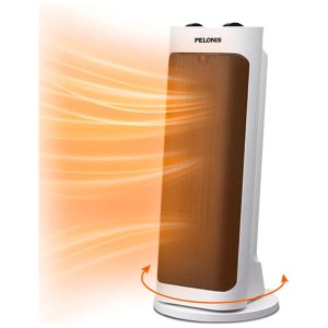 Aquecedor de Cerâmica Elétrico Portátil com Oscilação e Termostato de 70º 1500W 110v PELONIS PH 19J Branco