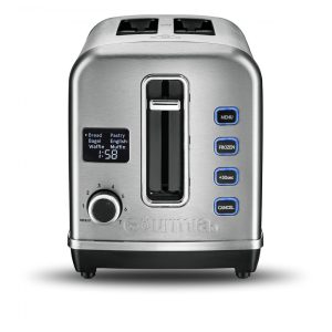 Torradeira Elétrica 4 Fatias 6 Níveis de Tostagem em Aço Inoxidável com Visor LED 110V 800W Gourmia GDT2650 Prata