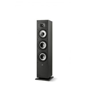 Caixa acústica torre Polk Audio Monitor XT60 2 vias com woofer de 165 cm e radiadores passivos de 165 cm unidade na cor preta