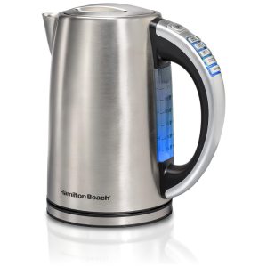 Chaleira Elétrica 17L Indicador LED Aço Inoxidável 110v HAMILTON BEACH 41020R Prateado