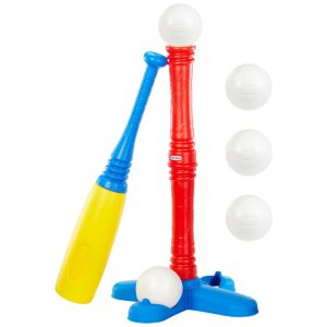 Conjunto de Beisebol Little Tikes T-Ball Vermelho com 5 Bolas - Para Crianças a Partir de 18 Meses