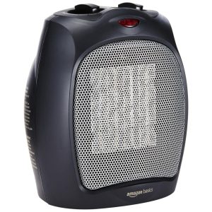 Aquecedor Elétrico Portátil de Cerâmica com termostato 1500W 110V Preto