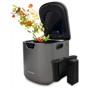 Composteira Elétrica de Cozinha aGratHav 4L Preto 3 Modos 3 Capacidades 120V