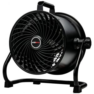 Ventilador de Tambor Industrial ECOMAX 254 cm Preto Alta Velocidade 900 CFM 3 Velocidades Inclinação Ajustável 360° Modelo EMF101090D 110V