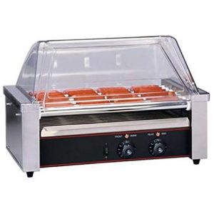 Máquina de Hot Dog Profissional Antiaderente até 20un Por Vez em Aço Inoxidável 110V WXHN Prata