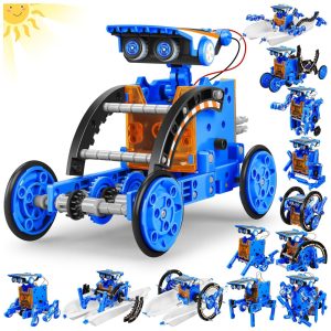 Robô Educacional STEM 13-EM-1 Movido A Energia Solar Para Crianças De 8 A 12 Anos Kit Científico DIY Para Experimentos Robóticos.