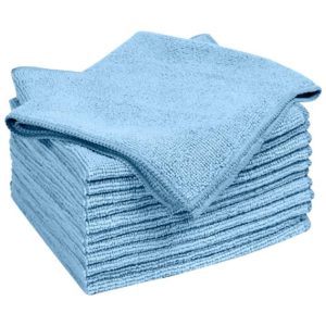 Pano de Limpeza de Microfibra 12 UN Quickie 49012PDQ Azul