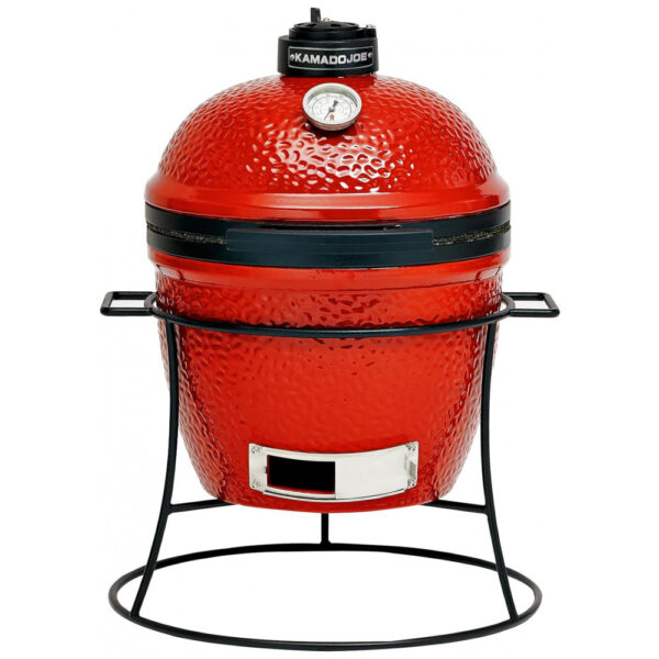 Churrasqueira a Carvão Portátil em Aço Inoxidável, KAMADO JOE KJ13RH, Vermelho