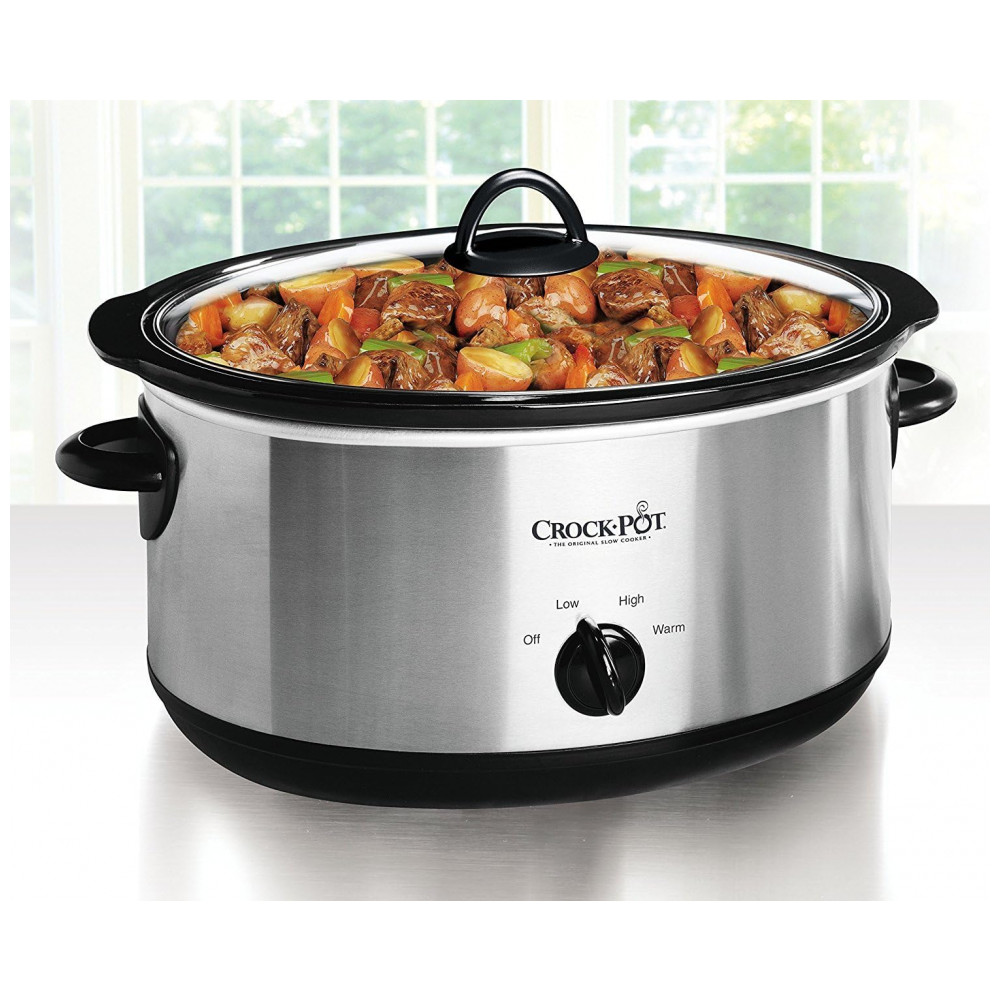 Panela 6,62 litros Oval Manual Slow Cooker, Aço Inoxidável SCV700SBR, Panela Versátil para Famílias Grandes ou Entretenimento 7 Litros - Imagem 2