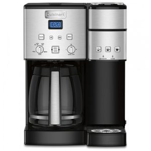 Cafeteira Elétrica Programável P1 Cap. 12 Xícaras Filtro Reutilizável Alçaço Inoxidável Cor CUISINART SS 15 Prateado
