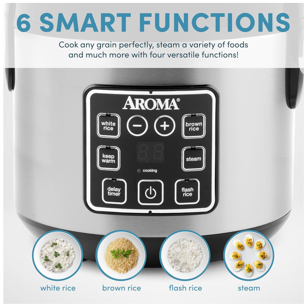 Panela Elétrica de Arroz 1 L 450W preto 110v AROMA HOUSEWARES ARC 914SBD Preto - Imagem 4