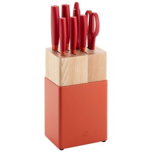 Conjunto de Facas Now 8 Peças Aço Inoxidável ZWILLING J.A. HENCKELS 33421 000 Laranja