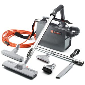 Aspirador de Pó Comercial Portátil com Acessórios e Mangueira Extensível 110V 1200W PORTAPOWER Preto