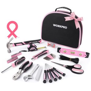 Kit Mala de Ferramentas Kit 103 Peças WORKPRO W009012A Rosa chiclete