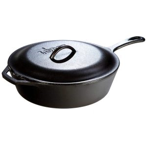 Apresentar Frigideira de Ferro Fundido Pré Temperada LODGE L10CFKPLT Preto
