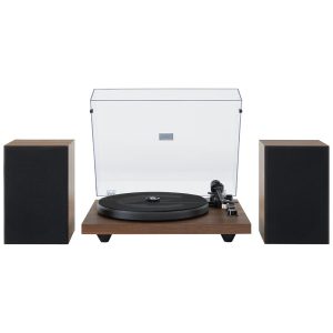 Vitrola Toca-Discos HiFi com Alto-Falantes Braço Ajustável Cápsula de Ímã Móvel Receptor Bluetooth C62C Crosley Madeira