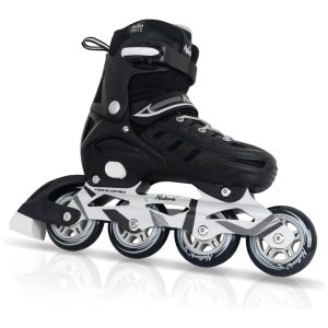 Patins Regulável e Ajustável para Crianças e Adultos Tam BR 40 a 43 Nattork Preto