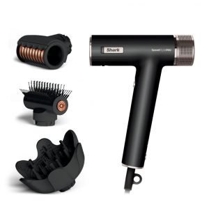 Secador de Cabelo Profissional Shark SpeedStyle Pro HD732 1750W Motor BLDC Fluxo de Ar Alta Velocidade Proteção Temperatura - Preto