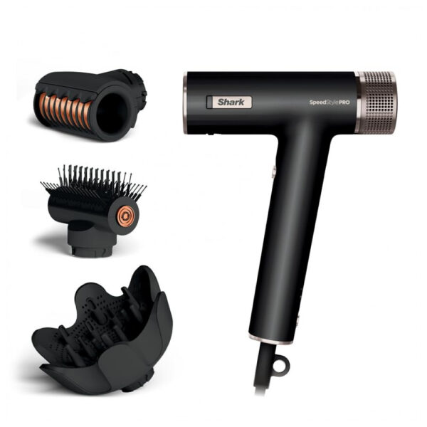 Secador de Cabelo de Alto Desempenho Profissional Shark SpeedStyle Pro com Sistema de Proteção do Couro Cabeludo e Suite de Secagem IQ Speed Styling,