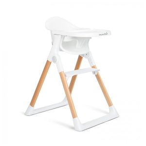 Cadeira de Alimentação Cadeirão com Design Moderno Compacto e Fácil de Limpar Munchkin Branco