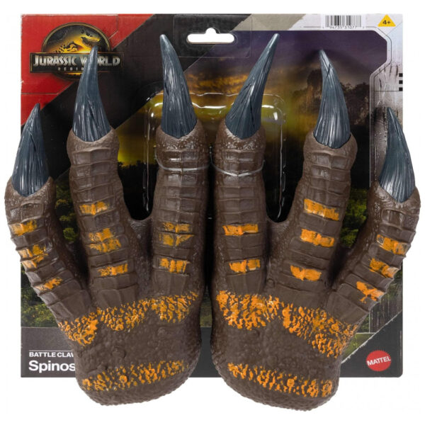 Mattel Jurassic World Garras de Batalha do Espinossauro, Acessório de Dinossauro de Plástico Macio para Brincadeira,