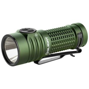 Lanterna de Mão Recarregável OLIGHT Baton Turbo EDC 1000 Lumens Compacta e Potente Alcance de 510 Metros Clip e Cordão para Camping Uso Doméstico