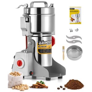 Moedor de Grãos Café Alta Velocidade 700g 110v CGOLDENWALL CNA 923D Prateado