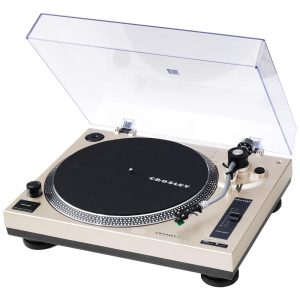 Vitrola Toca-Discos Bluetooth com Transmissão por Correia e Contrapeso Ajustável C100BT-CP CrosleyChampanhe