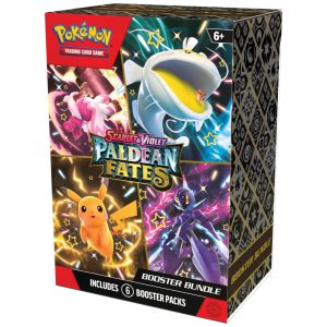 Boosters Pokémon TCG Scarlet & Violet Paldean Fates com 6 Pacotes – Pacote Exclusivo com 6 Boosters Brilhantes