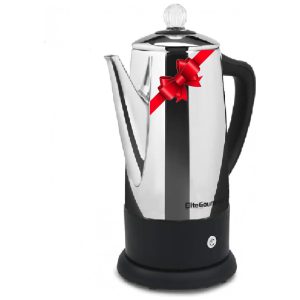 Cafeteira 12 xícaras em Aço Inoxidável 110V Elite Gourmet EC812 Prata