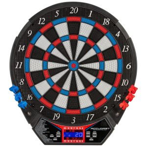 Jogo De Dardos Eletrônico - 29 Modos de Jogo - 90 Variações - Display de Fácil Leitura - Modo Oponente Virtual.Accudart