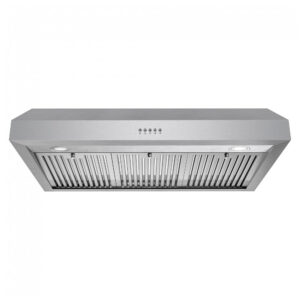 Coifa de parede sob gabinete 90cm COSMO inox escovado 646 m³/h comando por botão filtros permanentes inox LED 110V