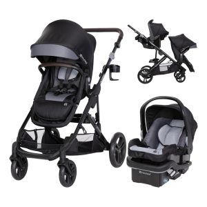 Carrinho de Bebê Travel System Simples ou Duplo Baby Trend Morph Cinza