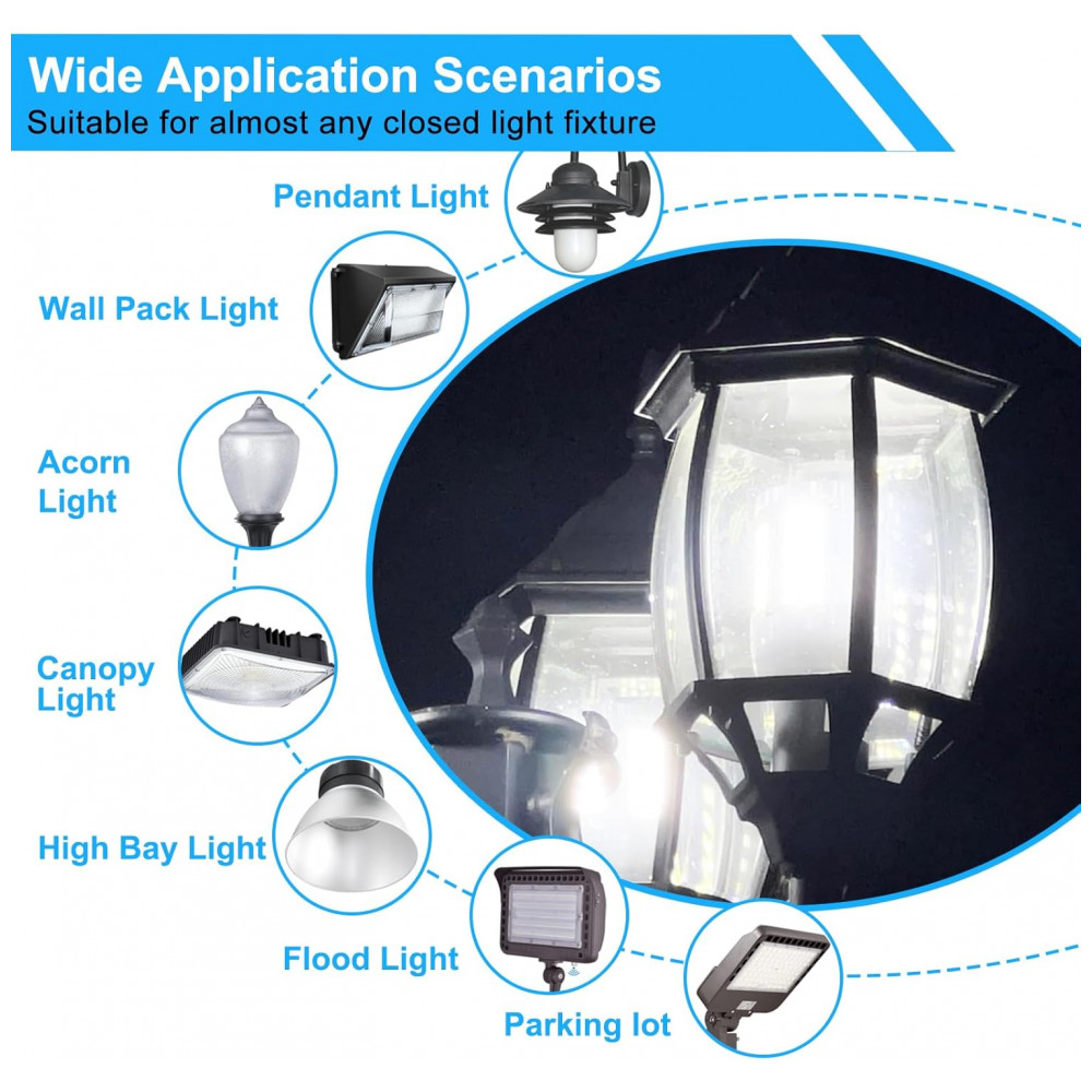 Lâmpada LED Corn 30W Elivern (2 un), 3600 lúmens, 6000K daylight, base E26/E27, super brilhante, ideal para garagem, fábrica, quintal e escritório. - Imagem 5