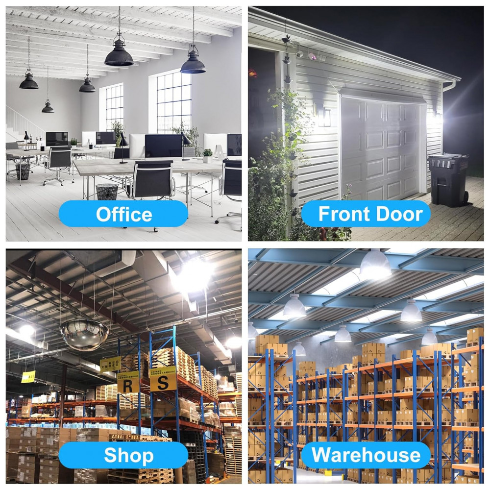 Lâmpada LED Corn 30W Elivern (2 un), 3600 lúmens, 6000K daylight, base E26/E27, super brilhante, ideal para garagem, fábrica, quintal e escritório. - Imagem 6