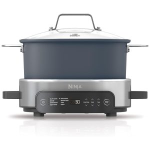 Panela Elétrica 6 Litros 8 em 1 Substitui 10 Ferramentas de Cozinha 110V 1400W Ninja MC1101 Azul